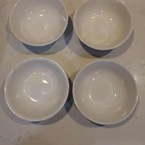 4 Pfaltzgraff Gazebo White Ceramic Bowls Set